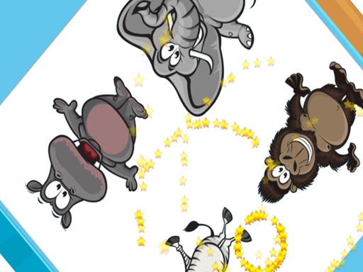 Juego de formas de zoom del zoológico