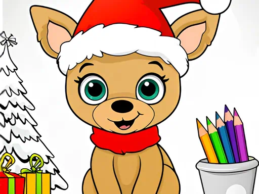 Juego de colorear navideño 2
