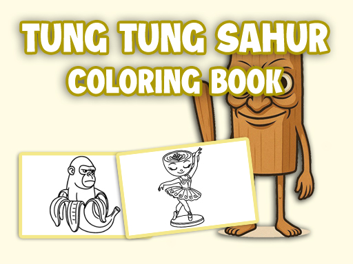 Juego de libro para colorear Tung Tung Sahur