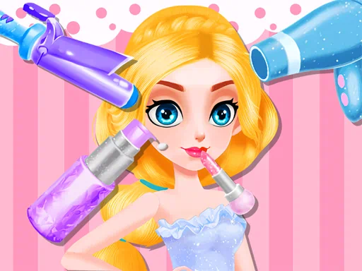 Juego de salón de belleza de la dulce princesa
