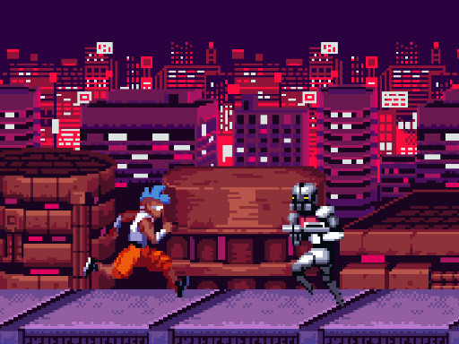 Juego de carrera ciberpunk sin fin
