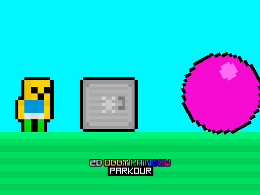 Juego de parkour arcoíris Obby 2D