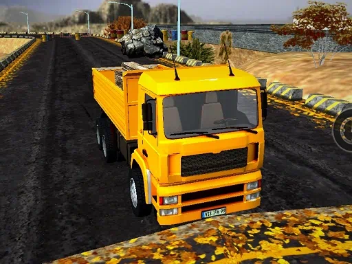 Juego de simulación de transporte de camiones con remolque largo imagen de portada