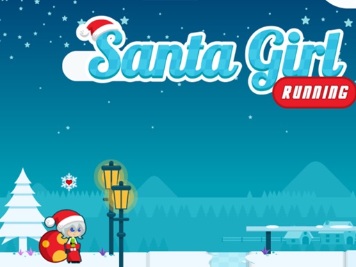 Juego de correr de la chica de Santa