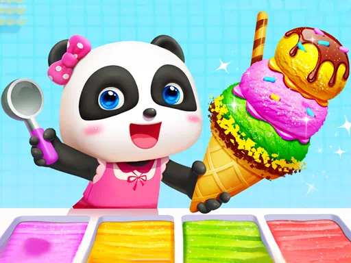 Juego de helado del pequeño Panda