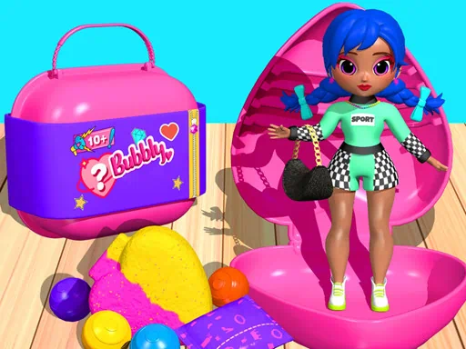 Juego de desempaquetado de muñeca de maquillaje sorpresa