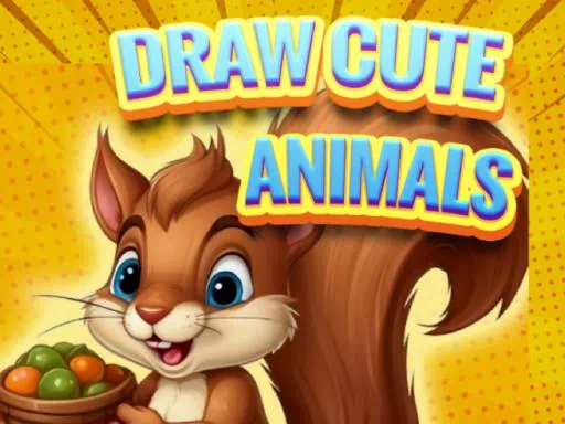 Juego de dibujar animales lindos imagen de portada