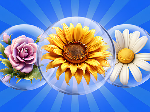 ¡Juego de rompecabezas de dados con flores!