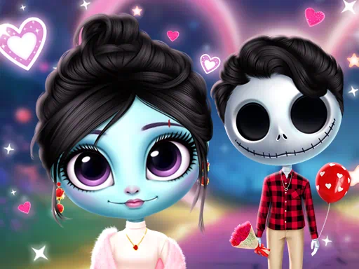 Juego de amor eterno de pareja de pesadillas