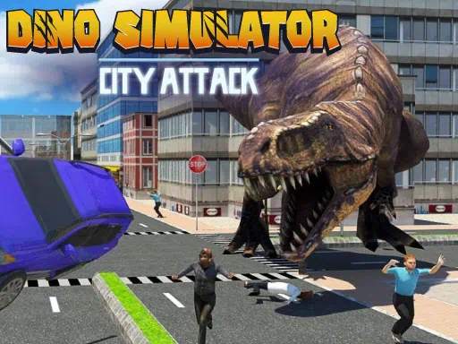 Juego de ataque a la ciudad Dino Simulator imagen de portada