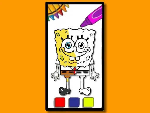 Juego de aventuras para colorear de Bob Esponja
