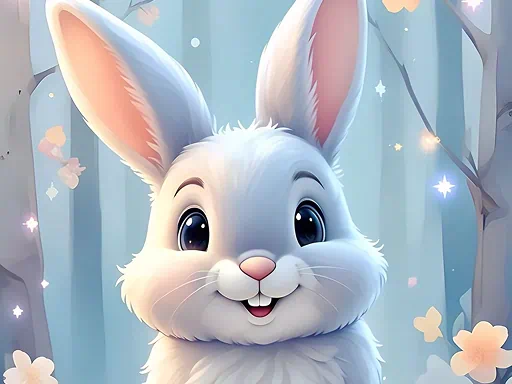 Juego de libro para colorear de conejito de Pascua