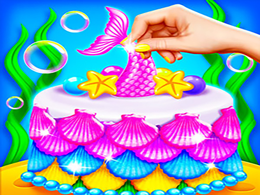 Juego de hacer pasteles con brillantina de sirena