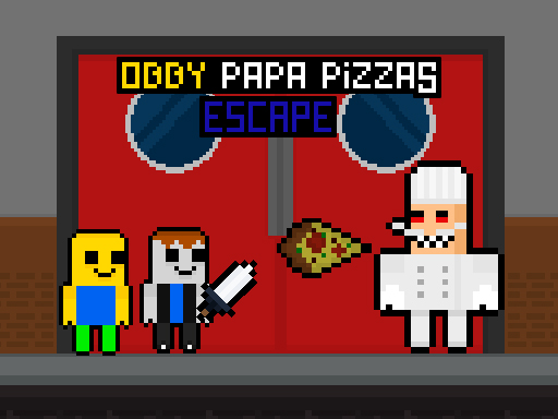 Juego de escape de Obby Papa Pizzas