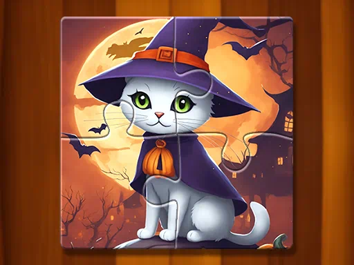 Juego de rompecabezas de Halloween espeluznante imagen de portada