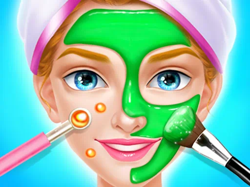 Juego de maquilladora de salón de spa