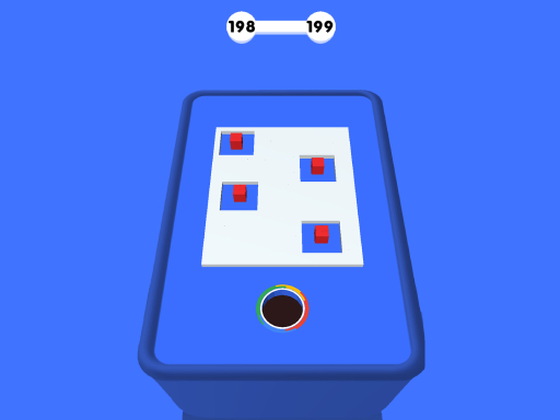 Juego de bloques de colores Hole 3D