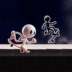 Juego de Stickman en blanco y negro
